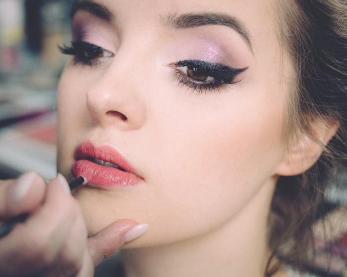 Eyelash extension and eye makeup